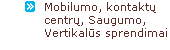 Mobilumas, kontakt� centru, saugumo, vertikalus