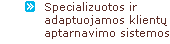 specializuoti sprendimai
